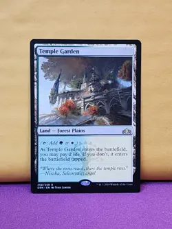 1x Temple Garden, NM, Guilds of Ravnica (GRN), Magic: the Gathering, MtG - Image 1
