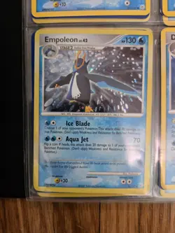 Pokemon TCG Binder with 81 Cards, Common/Uncommon/Rare, one Holo Rare Empoleon - Image 1