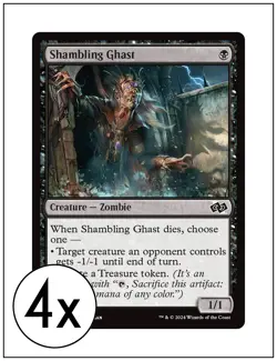 4x Shambling Ghast, Foundations Jumpstart, Magic the Gathering, MTG NM - Image 1