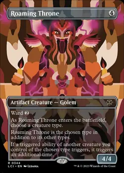 MTG Roaming Throne - Borderless, NM-Mint, English The Lost Caverns of Ixalan - Image 1