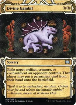 Divine Gambit (Foil Etched) NM #4 Strixhaven: Mystical Archives MTG - Image 1