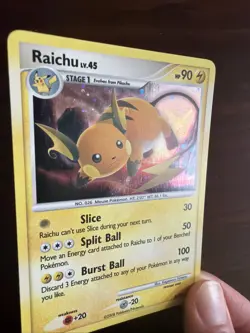 Raichu lv. 45 8/100 - 2008 Pokemon Stormfront Holo Card - LP - Image 3