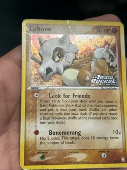 Pokemon TCG Cubone 51/109 Team Rocket Returns Reverse Holo 2004- DMG/ HP - Image 3