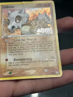 Pokemon TCG Cubone 51/109 Team Rocket Returns Reverse Holo 2004- DMG/ HP - Image 5