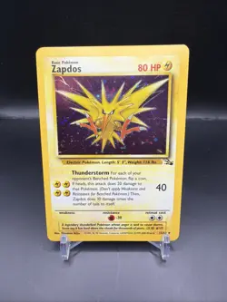 Pokemon Zapdos 15/62 Fossil Holo HP - Image 1