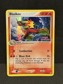 Pokemon TCG - Blaziken - 20/110 - EX Holon Phantoms Reverse Holo (2006) - MP - Image 1