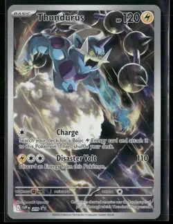 Pokemon TCG Black Bolt Thundurus promo 209 Halo NM - Image 1