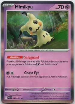 Mimikyu 097/193 Rare Paldea Evolved Pokemon Holo Near Mint - Image 1