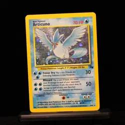 Pokemon TCG Fossil Articuno 2/62 Holo Rare Unlimited English 1999 - Image 1