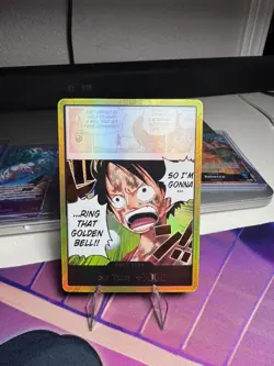 One Piece Gold DON!! OP15 Luffy Ring That Golden Bell Adventure On Kamis Island2 - Image 1