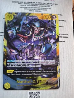 Marshall.D.Teach SEC op16-119 The time of battle ONE PIECE TCG OP-16 - Image 2