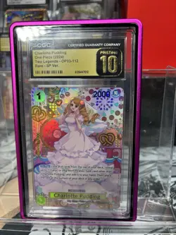 One Piece-Charlotte Pudding(SP)-OP03-112 CGC PRISTINE 10-Free Gift & Pink Casing - Image 1