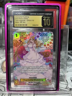 One Piece-Charlotte Pudding(SP)-OP03-112 CGC PRISTINE 10-Free Gift & Pink Casing - Image 2