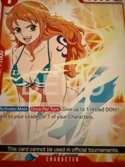 One piece TCG Starter Deck ST01 Nami Promo Demo Version Not tournament Legal - Image 1