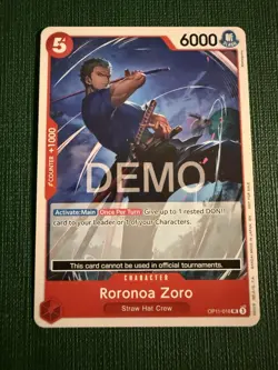 One piece Tcg Op11 Roronoa Zoro Promo Demo version Not tournament legal - Image 2