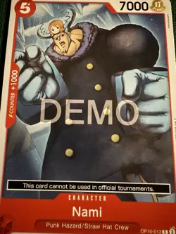 One piece Tcg Op10 Nami Promo Demo version not tournament legal - Image 1