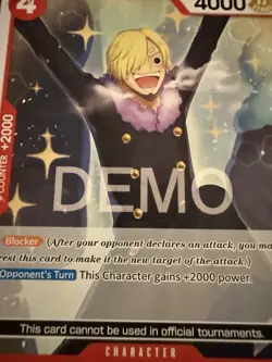 One piece Tcg Op10 Sanji Chopper Promo Demo Version Not tournament legal - Image 1