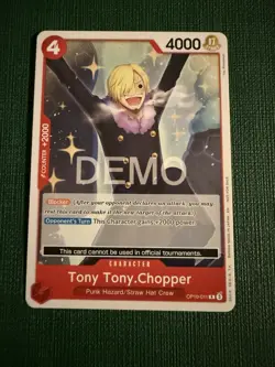 One piece Tcg Op10 Sanji Chopper Promo Demo Version Not tournament legal - Image 2