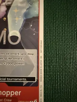 One piece Tcg Op10 Sanji Chopper Promo Demo Version Not tournament legal - Image 3
