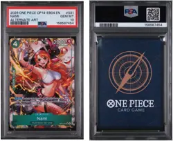 2026 One Piece The Azure Sea's Seven Nami (Alt Art) OP14-031 PSA 10 GEM MINT - Image 1