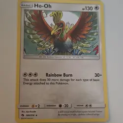 Ho-Oh 160/214 Sm-Lost Thunder Rare Basic 130 HP Rainbow Burn Pokemon TCG Card - Image 1