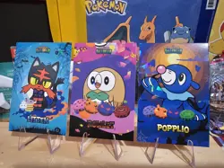 Pokemon Halloween Card Database - Litten, Rowlet, Popplio - 3 Card Lot - Image 3