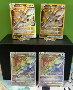 Arceus VSTAR NM 4 CARD LOT Brilliant Stars 176/172 & 184/172 Gold Secret Rare - Image 1