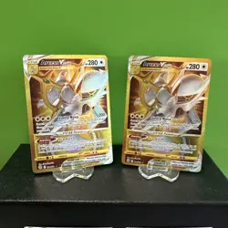 Arceus VSTAR NM 4 CARD LOT Brilliant Stars 176/172 & 184/172 Gold Secret Rare - Image 2