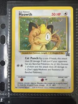 Pokemon Card - Holo Rare Meowth / Mauzi 10 Promo NM - Image 1