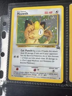 Pokemon Card - Holo Rare Meowth / Mauzi 10 Promo NM - Image 5
