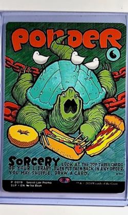 2024 MTG Magic The Gathering Secret Lair Showdown Promo Poster #19 Ponder - Image 1