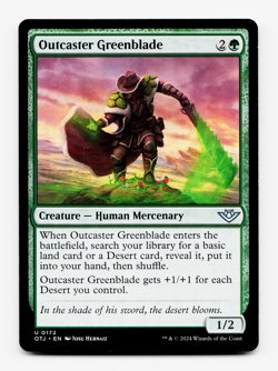 Outcaster Greenblade [Outlaws of Thunder Junction] MTG Magic NM/M 🌳 - Image 1