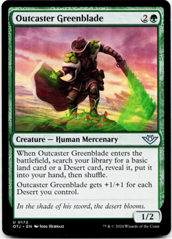 Outcaster Greenblade [Outlaws of Thunder Junction] MTG Magic NM/M 🌳 - Image 3