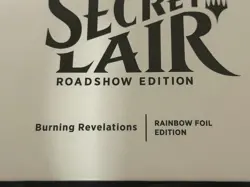 MTG Secret Lair Burning Revelations Rainbow Foil Edition Magic the Gathering - Image 2