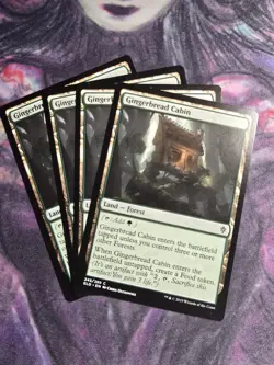 GINGERBREAD CABIN ~mtg NM-M Throne of Eldraine Com x4 - Image 1