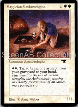 MTG SkeenAB Argivian Archaeologist from Antiquities. NM. - Image 1