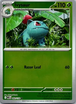 Ivysaur 002/132 Common Mega Evolution Pokemon Reverse Holo Near Mint - Image 1