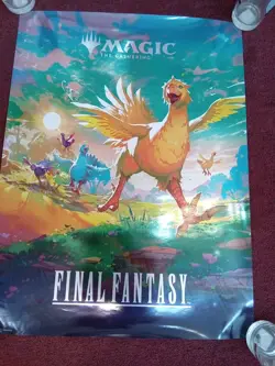 MTG Final Fantasy Foil Poster Chocobo, Foil Magic the Gathering RARE - Image 1