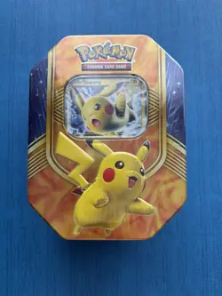 Pokemon TCG Pikachu EX Tin Russian Contains Ancient Origins Sealed - Image 1