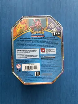 Pokemon TCG Pikachu EX Tin Russian Contains Ancient Origins Sealed - Image 3