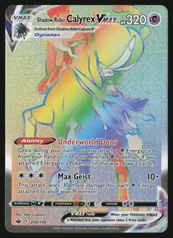 SWSH06: Chilling Reign Shadow Rider Calyrex VMAX (Secret) #204/198 Pokemon Card - Image 1