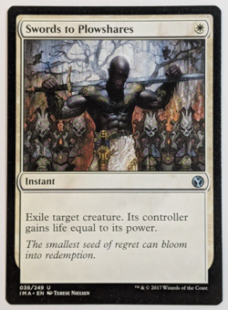 MTG - 1x Swords to Plowshares - Iconic Masters - LP - Magic the Gathering 2017 - Image 1