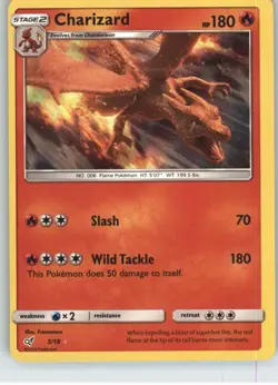 Charizard 5/18 Ultra Rare Detective Pikachu Pokemon Holo Lightly Played - Image 1