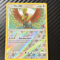 Pokemon TCG Ho-Oh 160/214 Lost Thunder Holo Rare Basic 130HP Eng 2018 - Image 1