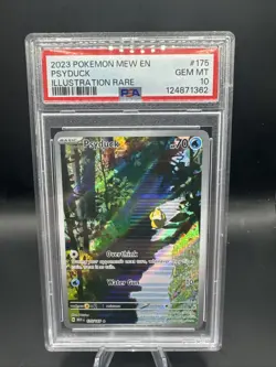 2023 Pokemon Mew EN Psyduck 175/165 Sv: Scarlet & Violet 151 Holo IR PSA 10 - Image 1