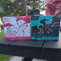 Black Bolt and White Flare POKEMON CENTER ETB Elite Trainer Box SEALED SET - Image 1
