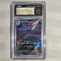 CGC Pristine 10 Gloom 109/108 AR Holo Pokemon SV3 Japanese 2023 - Image 1