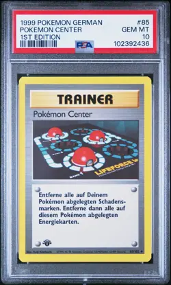 PSA 10 POKEMON CENTER 85 BASE SET GERMAN POKEMON GEM MINT - Image 1
