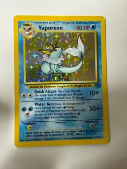 Vaporeon 12/64 Holo Rare Jungle Pokemon Unlimited Holo Lightly Played - Image 1