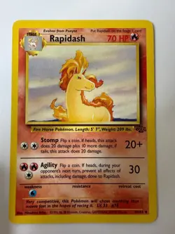 Rapidash 44/64 Uncommon Jungle Pokemon Unlimited Lightly Played - Image 1